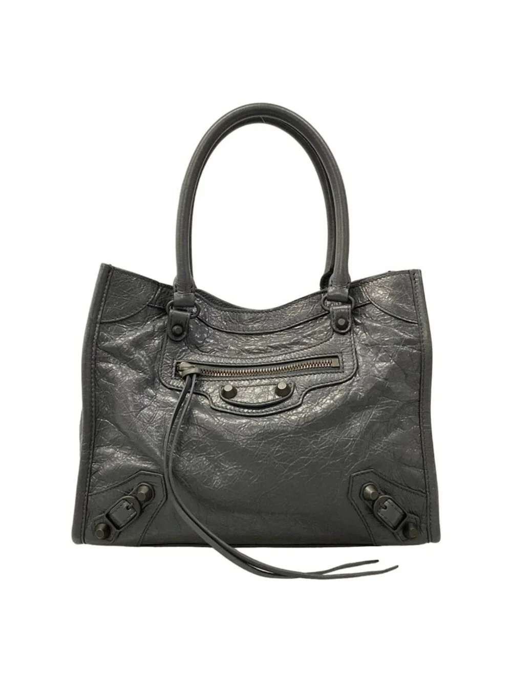 Balenciaga Tote Le City Mini Dark Gray Leather